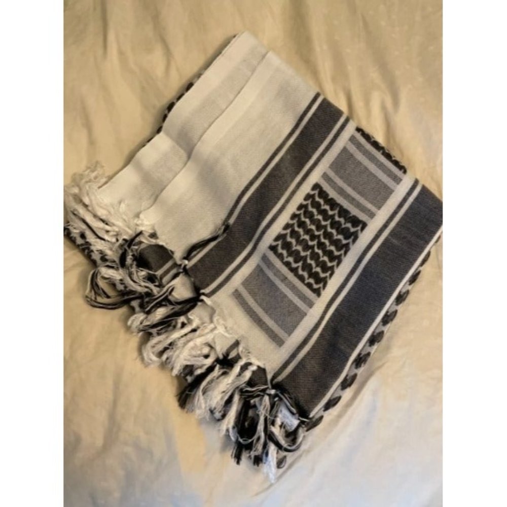 Military Shemagh Tactical Desert Scarf / 100% Cotton Keffiyeh Scarf Wrap